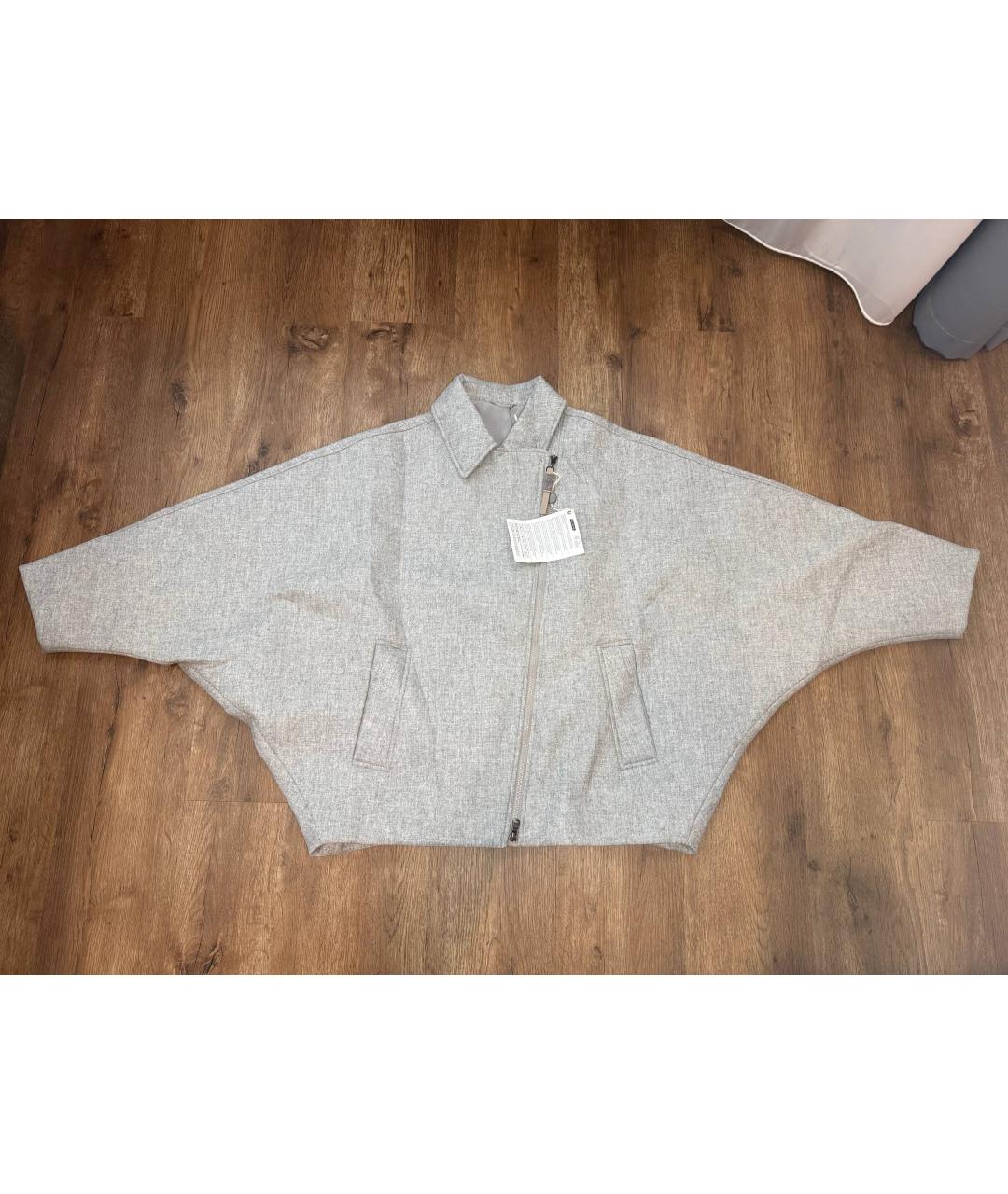 BRUNELLO CUCINELLI Серый шерстяной кардиган, фото 7