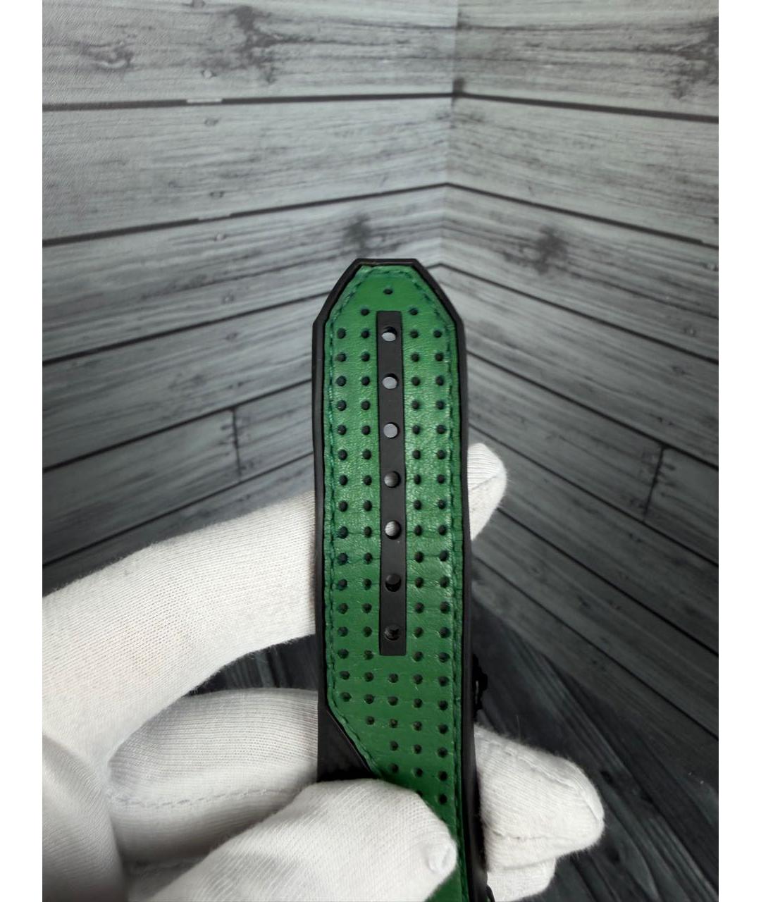 HUBLOT Зеленые карбоновые часы, фото 8