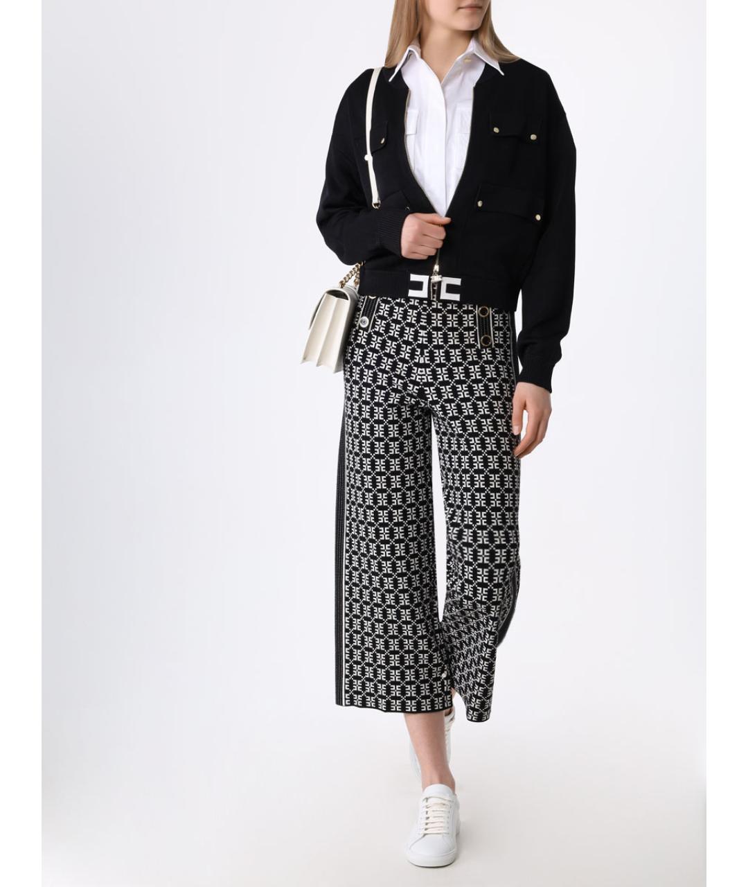 ELISABETTA FRANCHI Белая хлопко-эластановая рубашка, фото 5