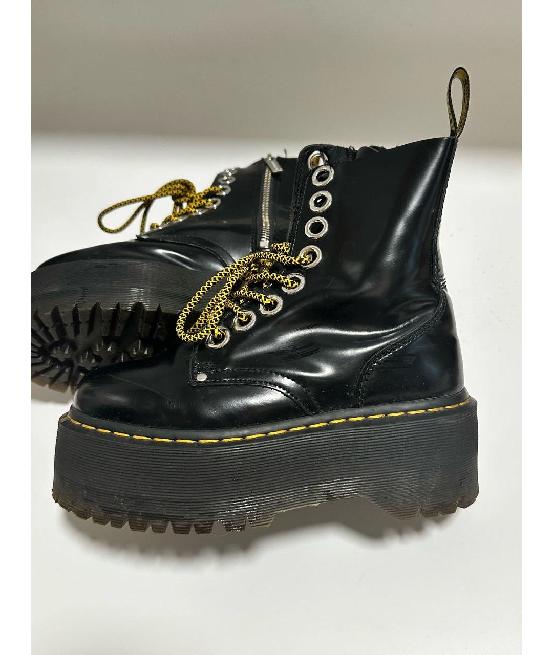 DR. MARTENS Черные кожаные ботинки, фото 8
