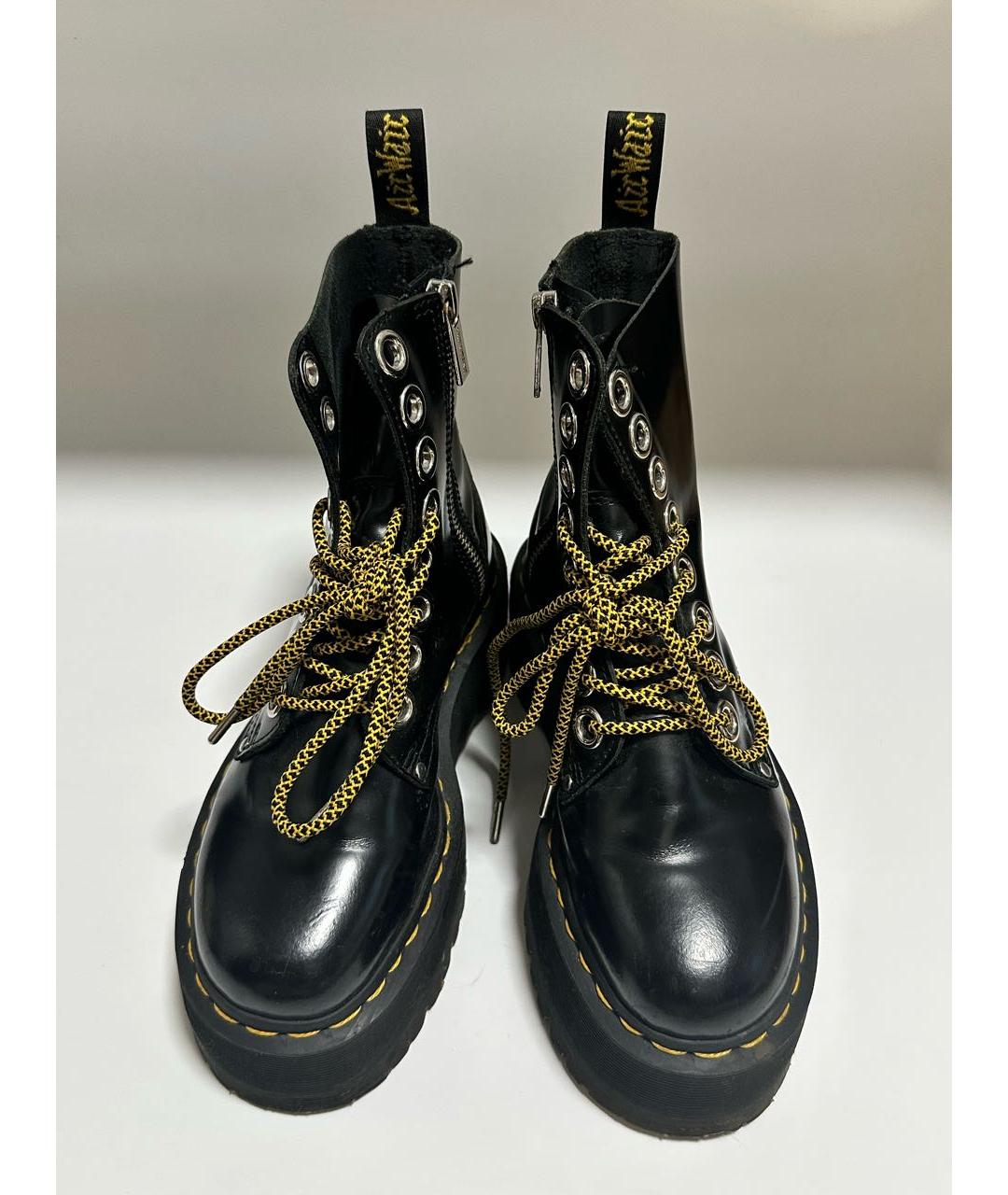 DR. MARTENS Черные кожаные ботинки, фото 3