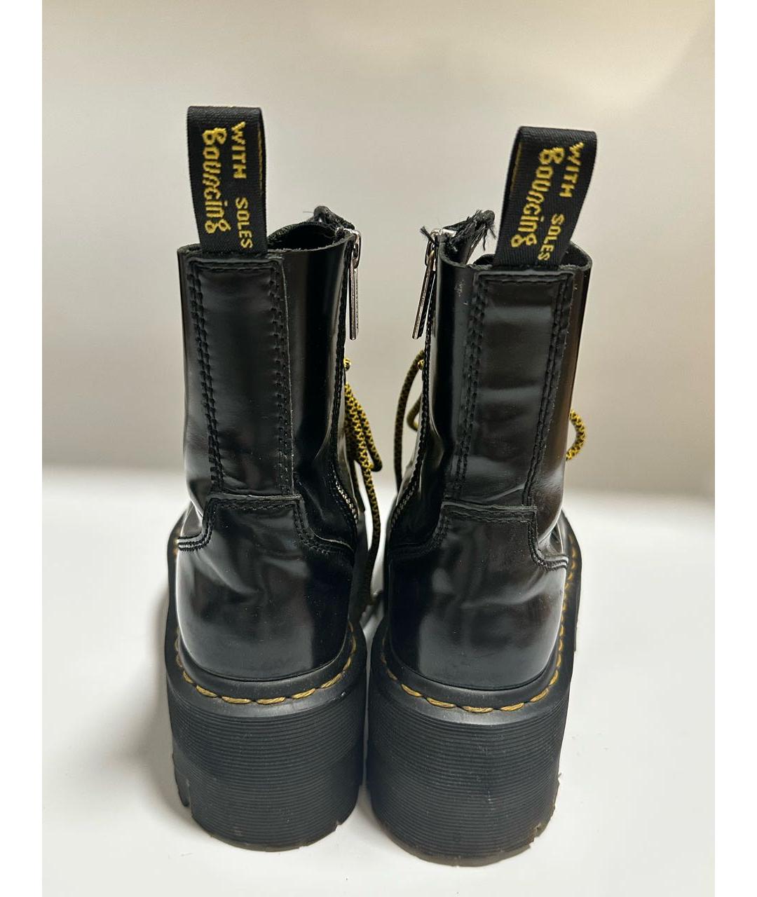 DR. MARTENS Черные кожаные ботинки, фото 5