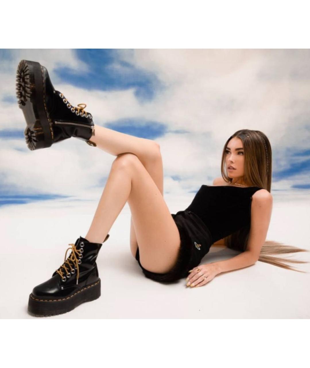 DR. MARTENS Черные кожаные ботинки, фото 7