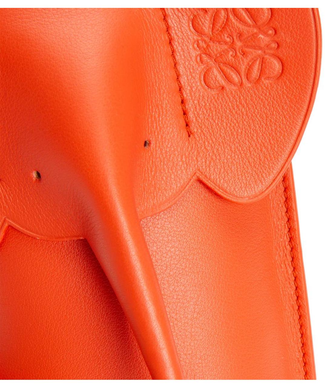 LOEWE Оранжевая кожаная сумка через плечо, фото 3