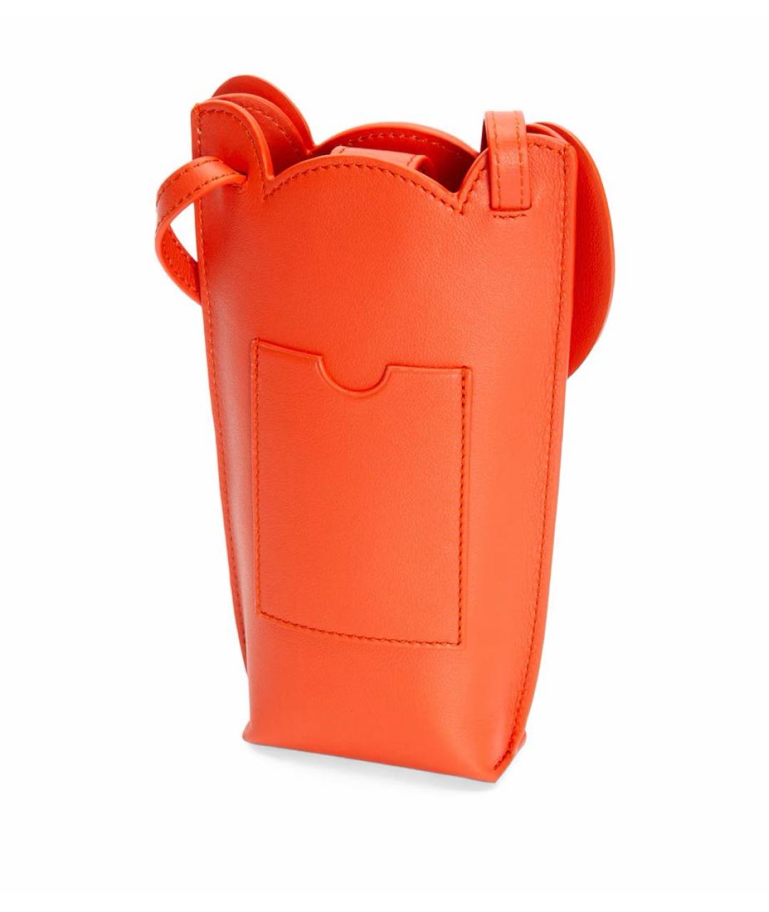 LOEWE Оранжевая кожаная сумка через плечо, фото 4