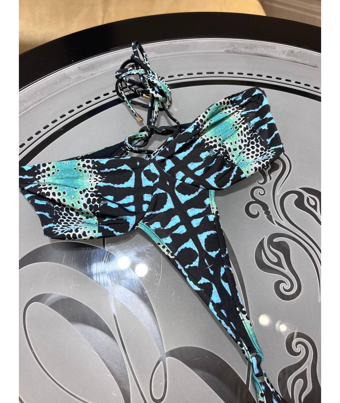 ROBERTO CAVALLI Бирюзовый купальник, фото 3