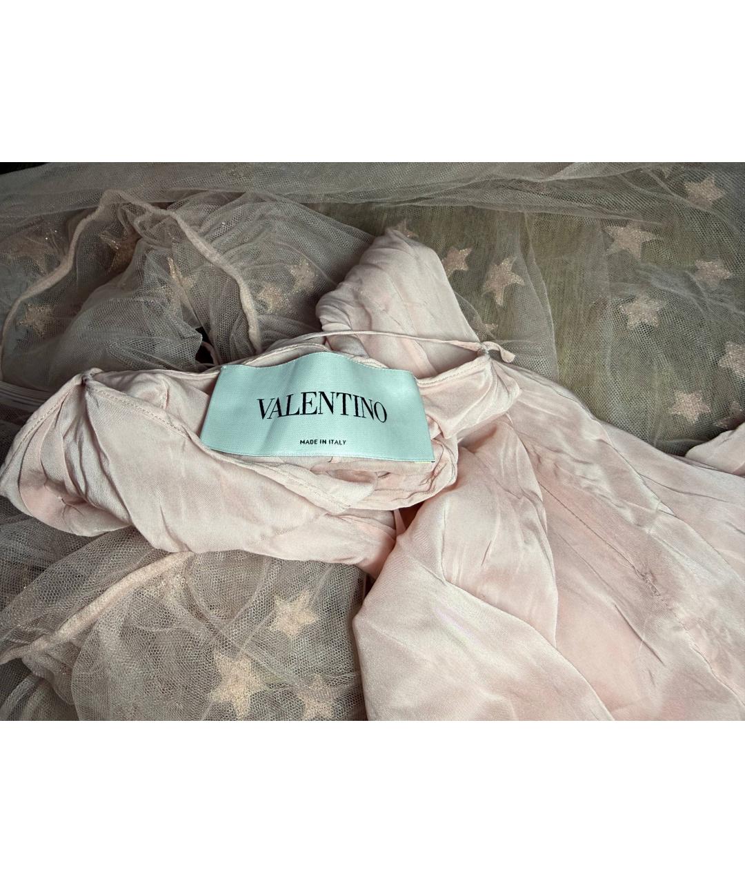 VALENTINO Розовое полиамидовое коктейльное платье, фото 4