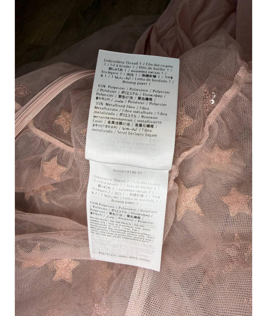 VALENTINO Розовое полиамидовое коктейльное платье, фото 5