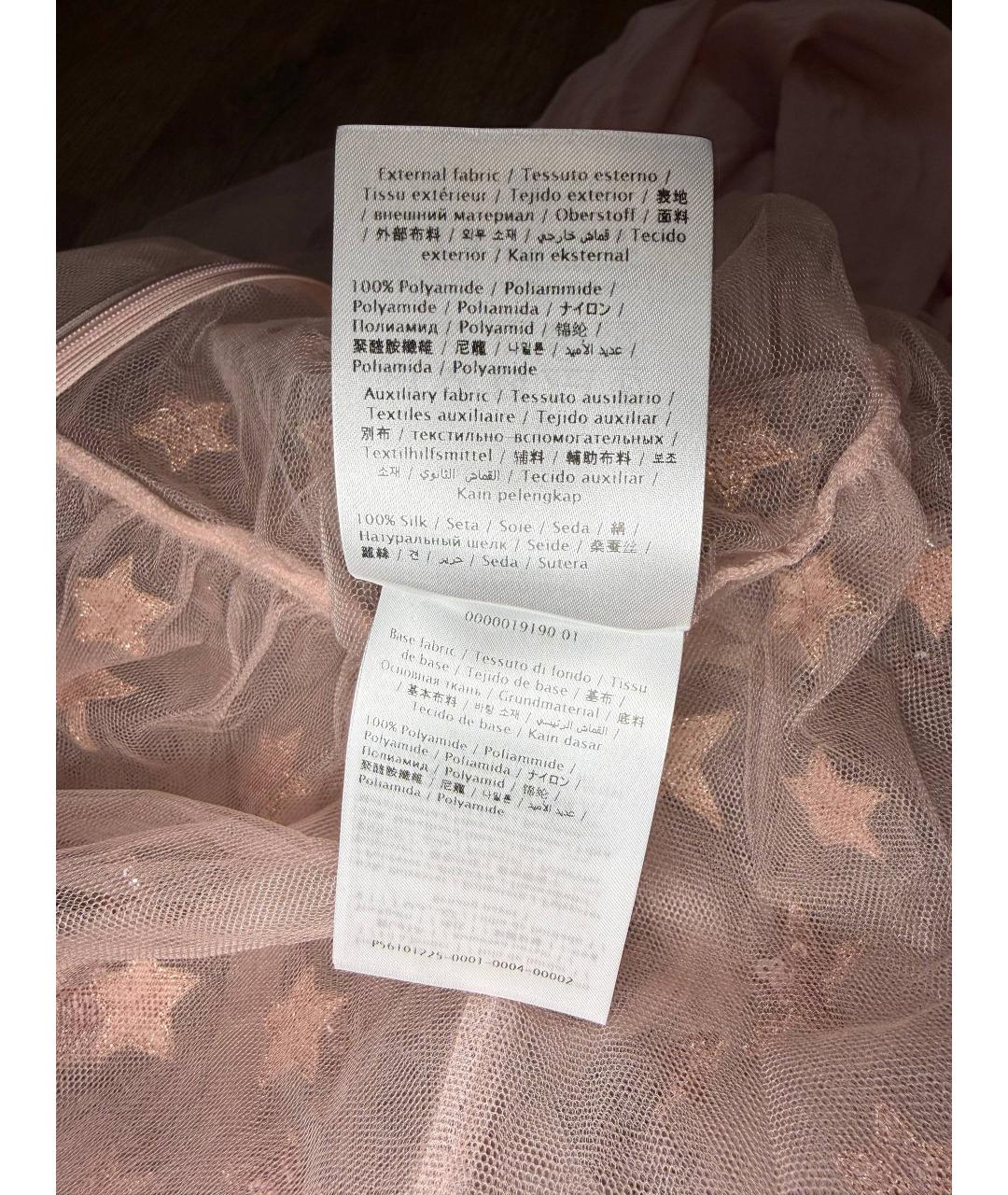 VALENTINO Розовое полиамидовое коктейльное платье, фото 6