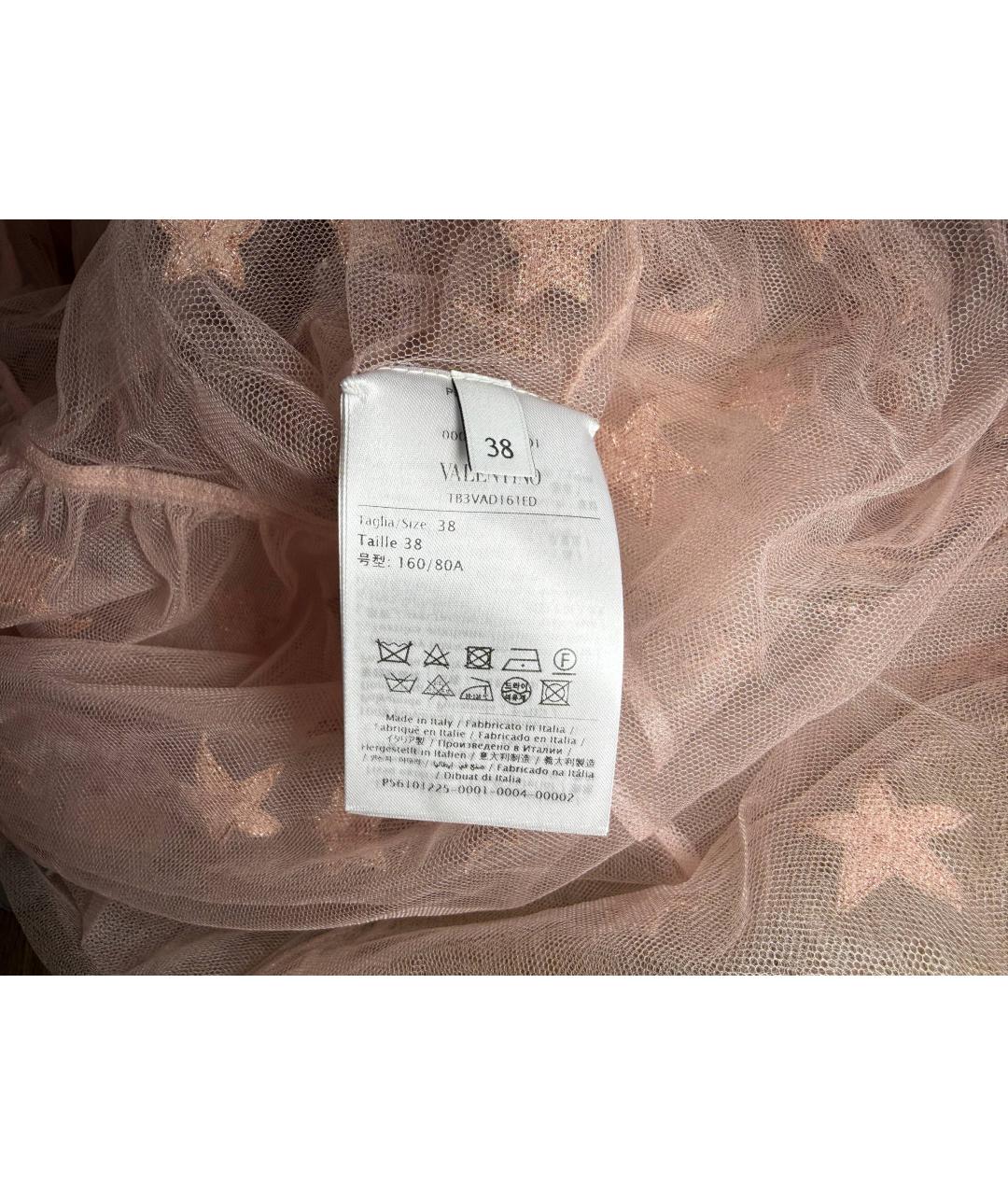 VALENTINO Розовое полиамидовое коктейльное платье, фото 7