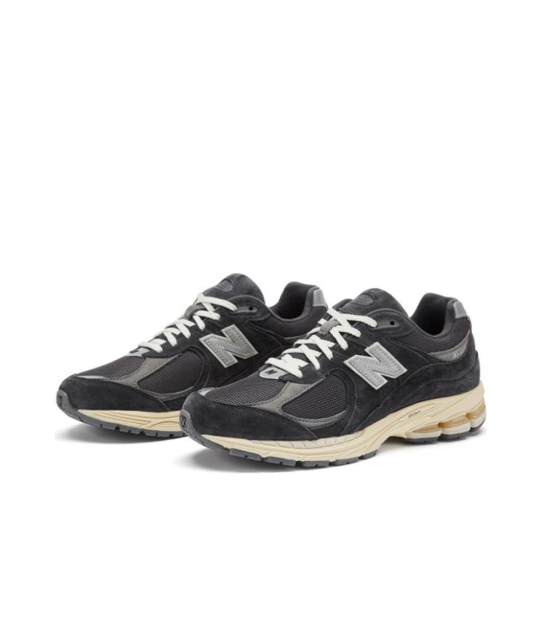 NEW BALANCE Антрацитовые замшевые низкие кроссовки / кеды, фото 2