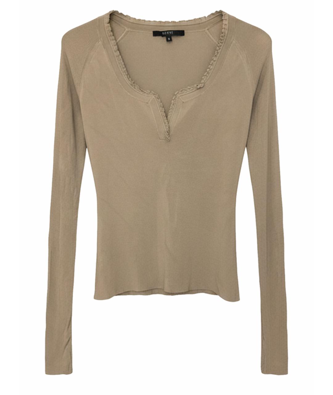 GUCCI Горчичный полиамидовый джемпер / свитер, фото 1