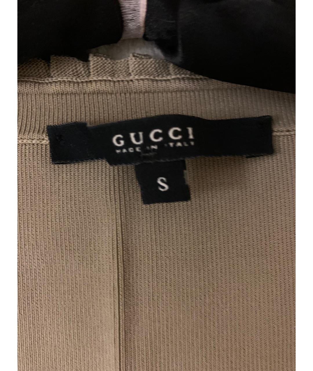 GUCCI Горчичный полиамидовый джемпер / свитер, фото 2