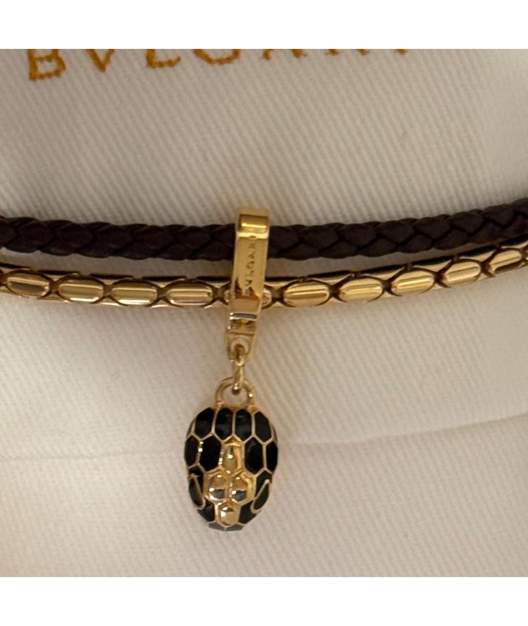 BVLGARI Коричневый латунный браслет, фото 5