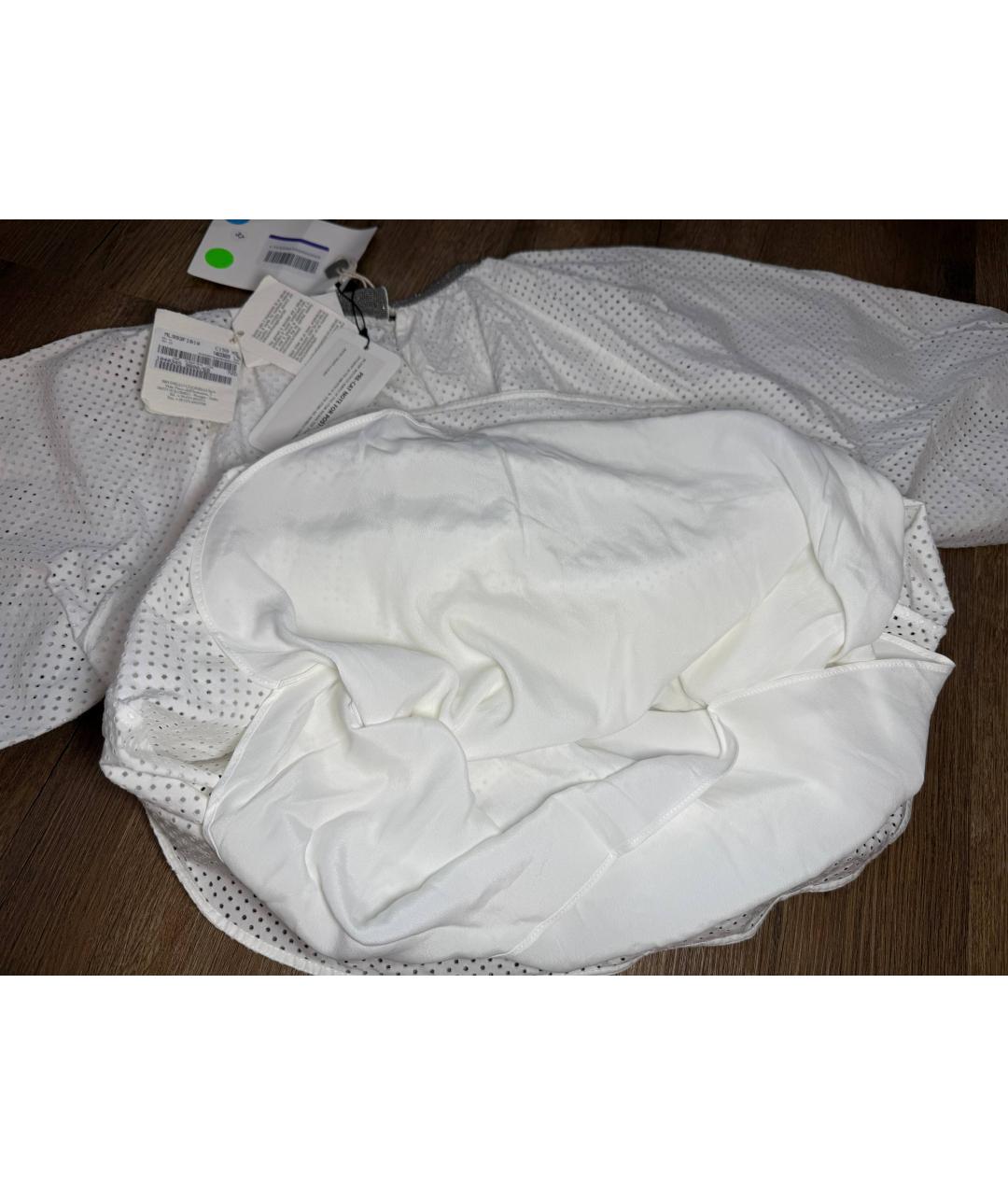 BRUNELLO CUCINELLI Белая полиэстеровая блузы, фото 3