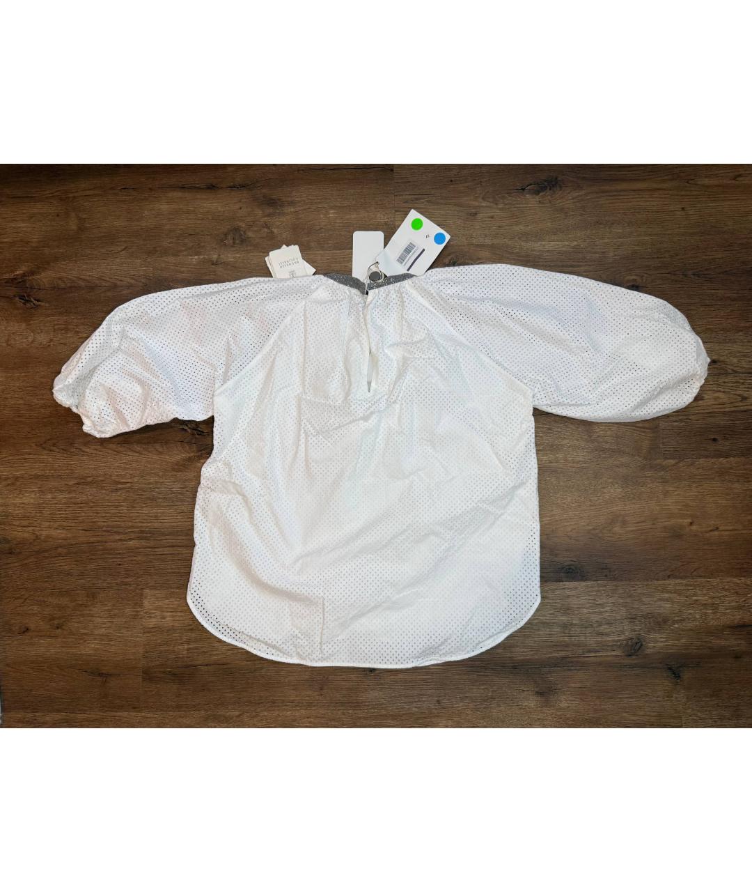 BRUNELLO CUCINELLI Белая полиэстеровая блузы, фото 2