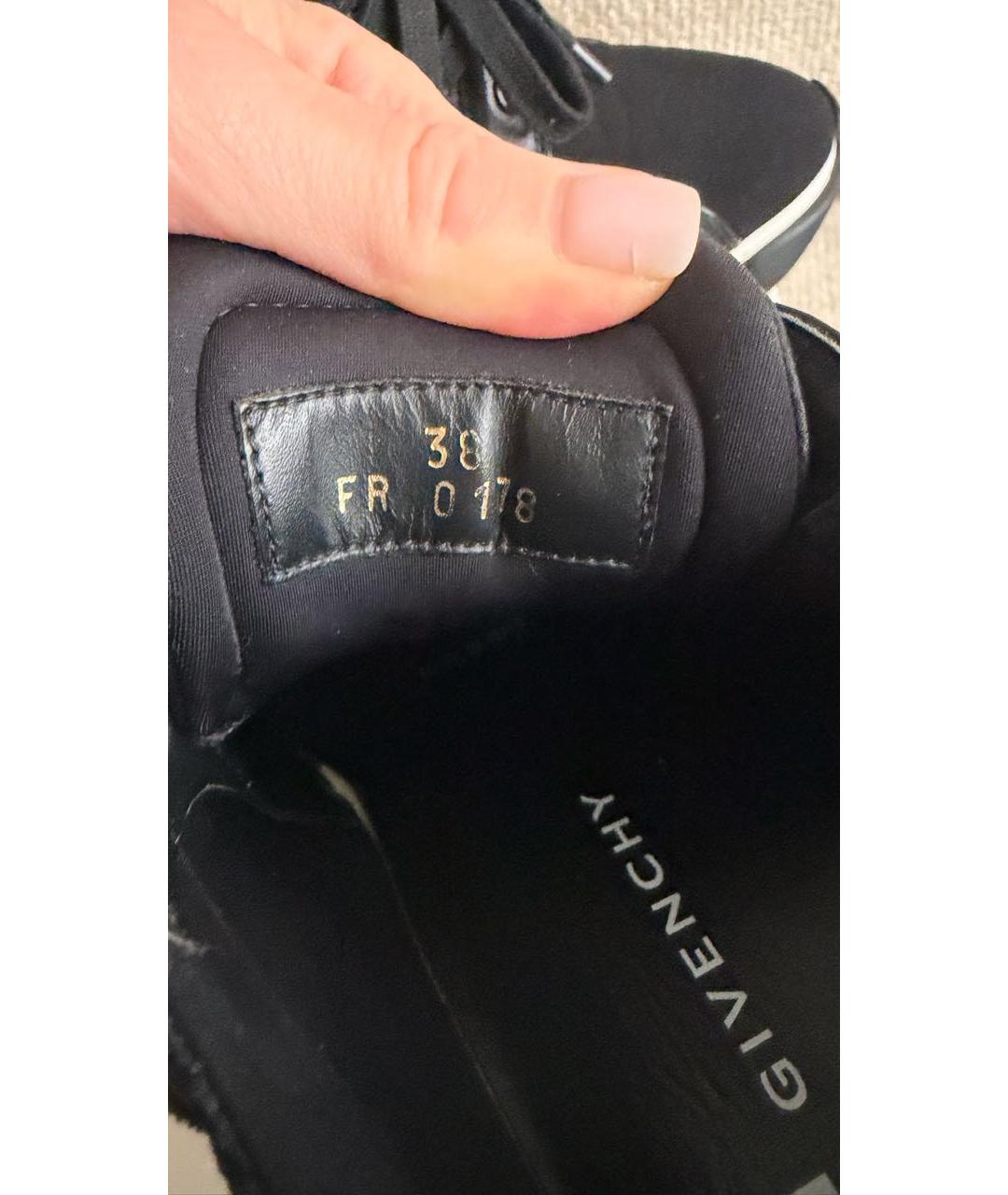 GIVENCHY Черные текстильные кроссовки, фото 5