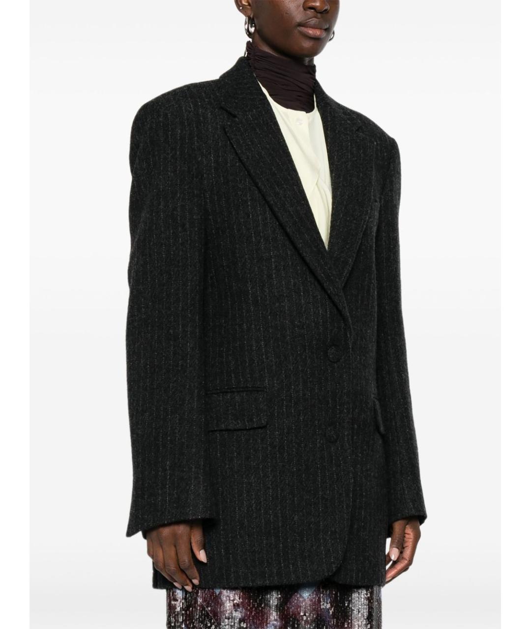 DRIES VAN NOTEN Синий шерстяной жилет, фото 3