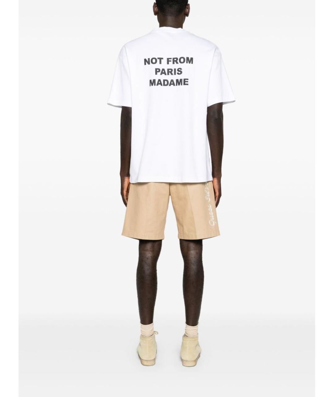 Drole de Monsieur Белая хлопковая футболка, фото 5