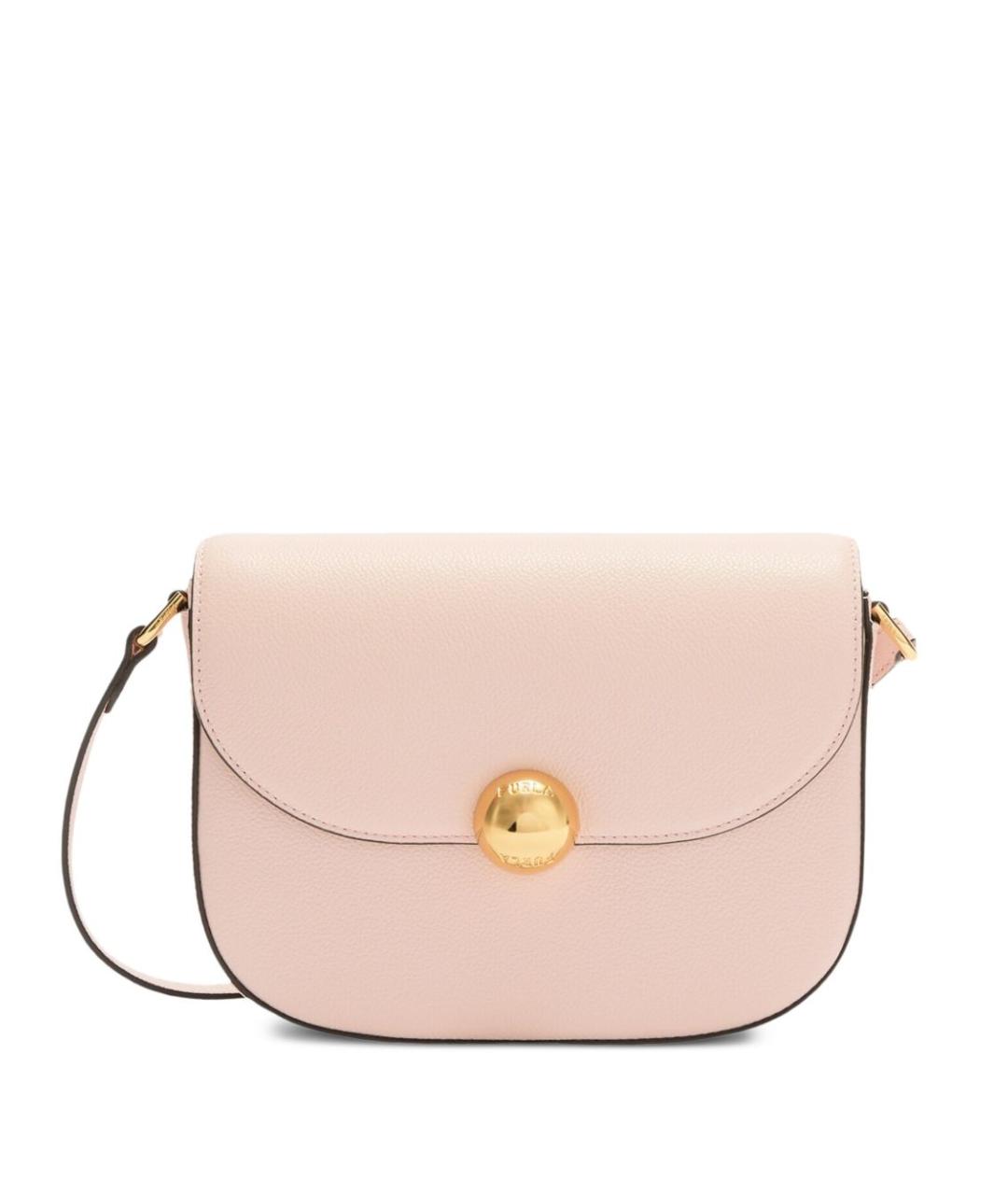 FURLA Розовая кожаная сумка через плечо, фото 1