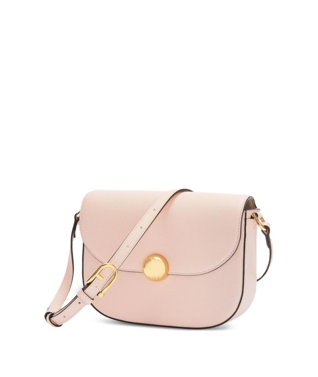 FURLA Розовая кожаная сумка через плечо, фото 3