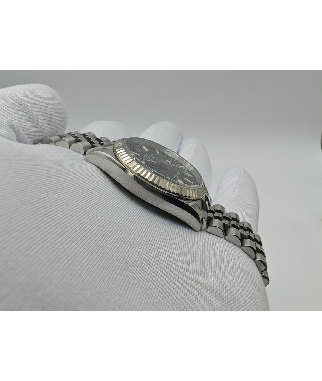 ROLEX Черные стальные часы, фото 3