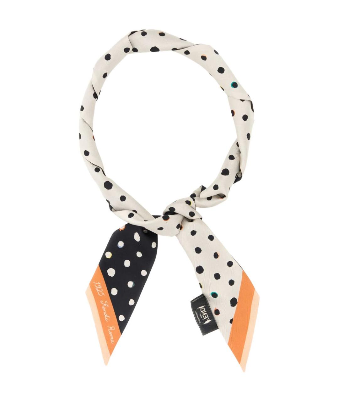 FENDI Мульти шелковый шарф, фото 1