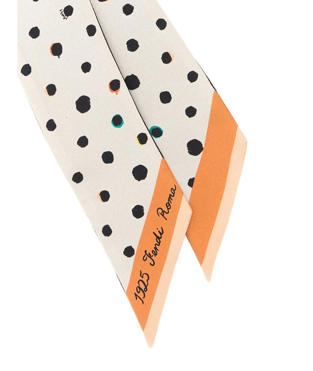 FENDI Мульти шелковый шарф, фото 3