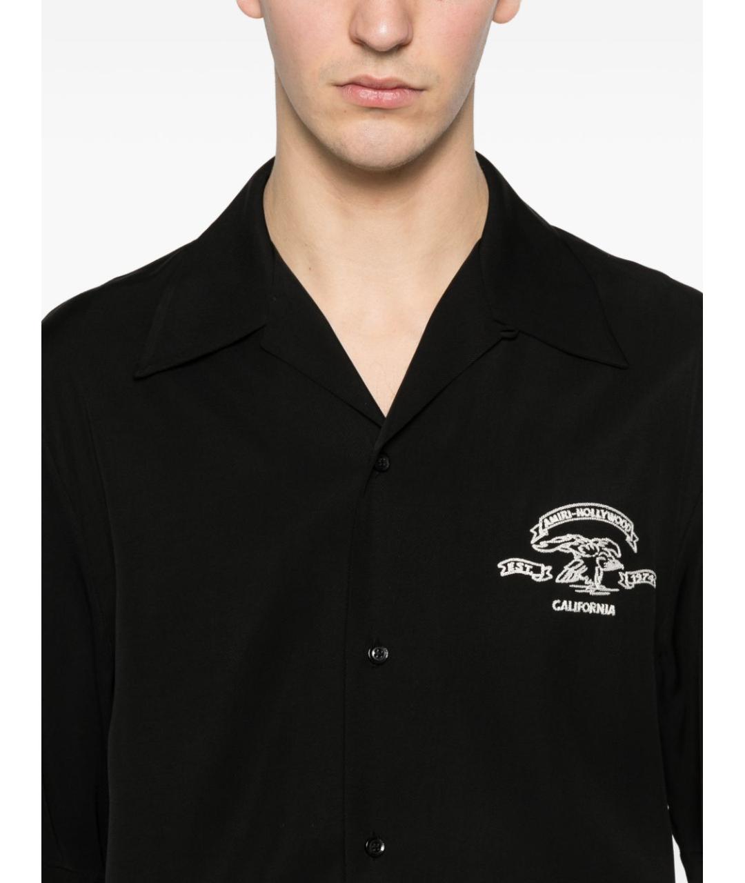 AMIRI Черная хлопковая кэжуал рубашка, фото 2