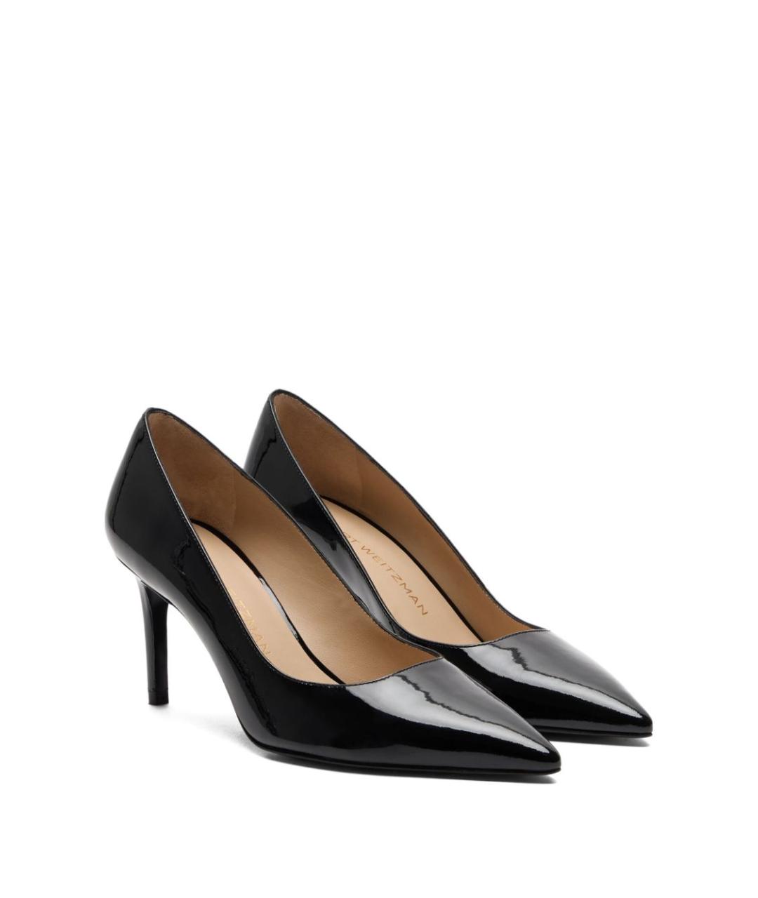 STUART WEITZMAN Черные туфли из лакированной кожи, фото 4