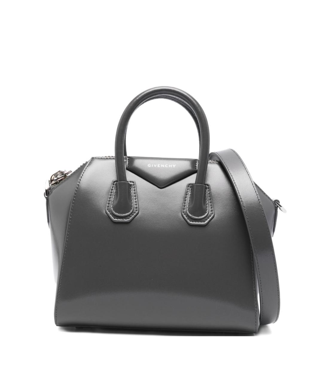 GIVENCHY Серая кожаная сумка тоут, фото 1