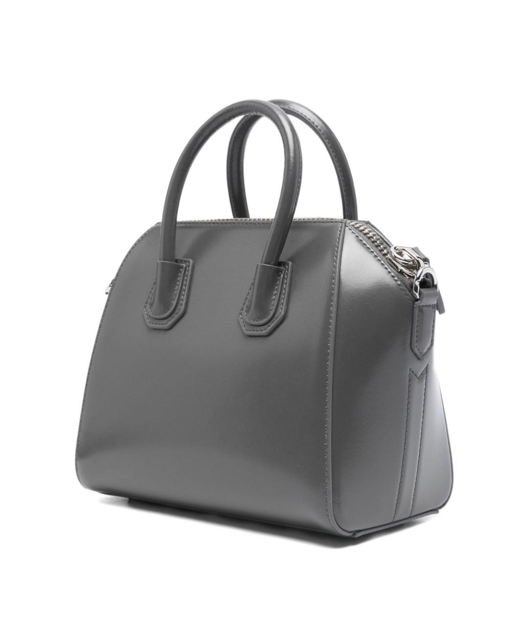 GIVENCHY Серая кожаная сумка тоут, фото 4