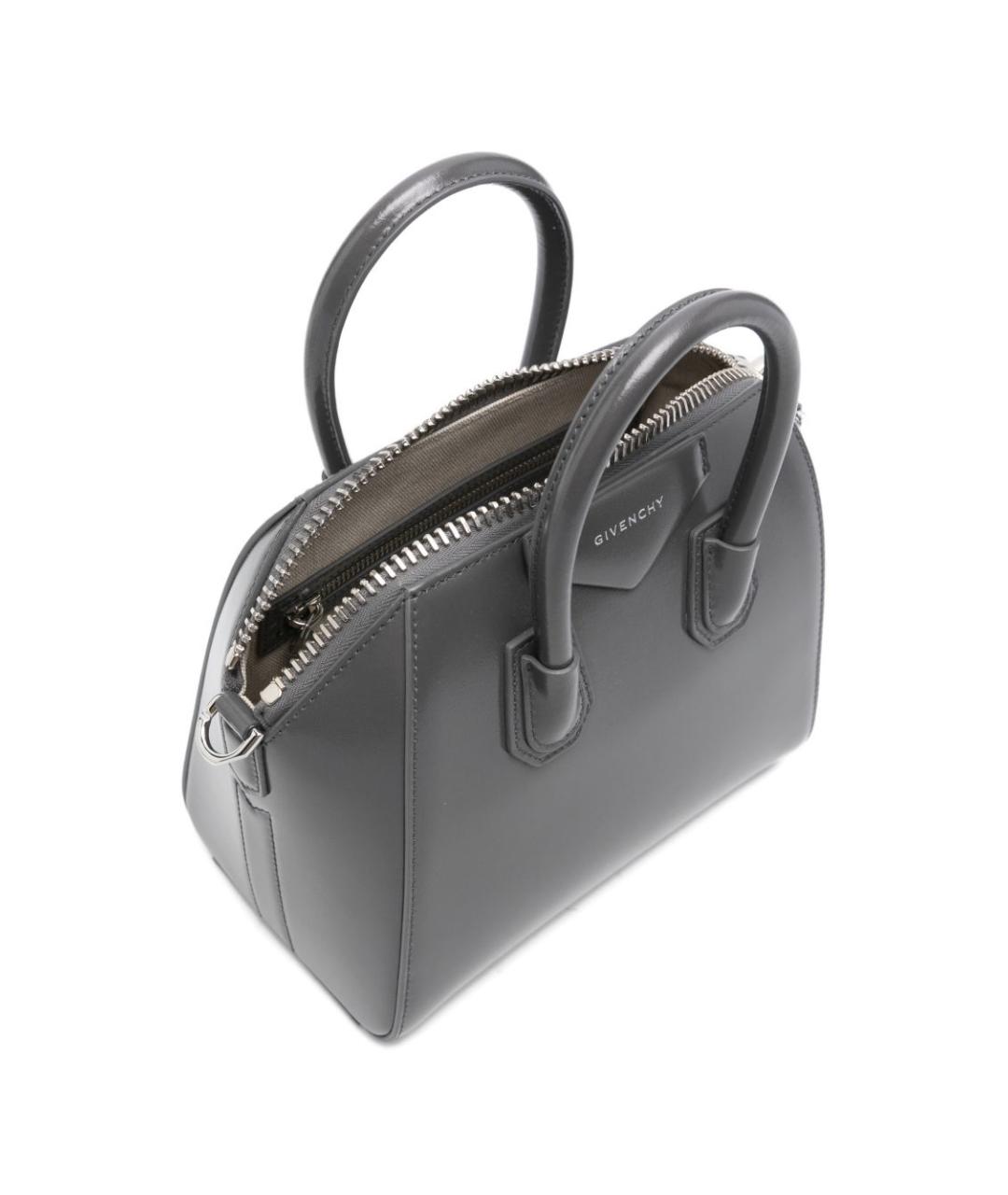 GIVENCHY Серая кожаная сумка тоут, фото 2