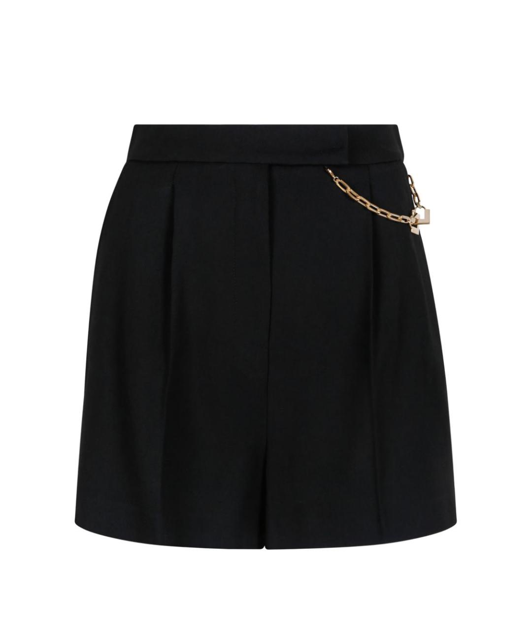 ELISABETTA FRANCHI Черные вискозные шорты, фото 1