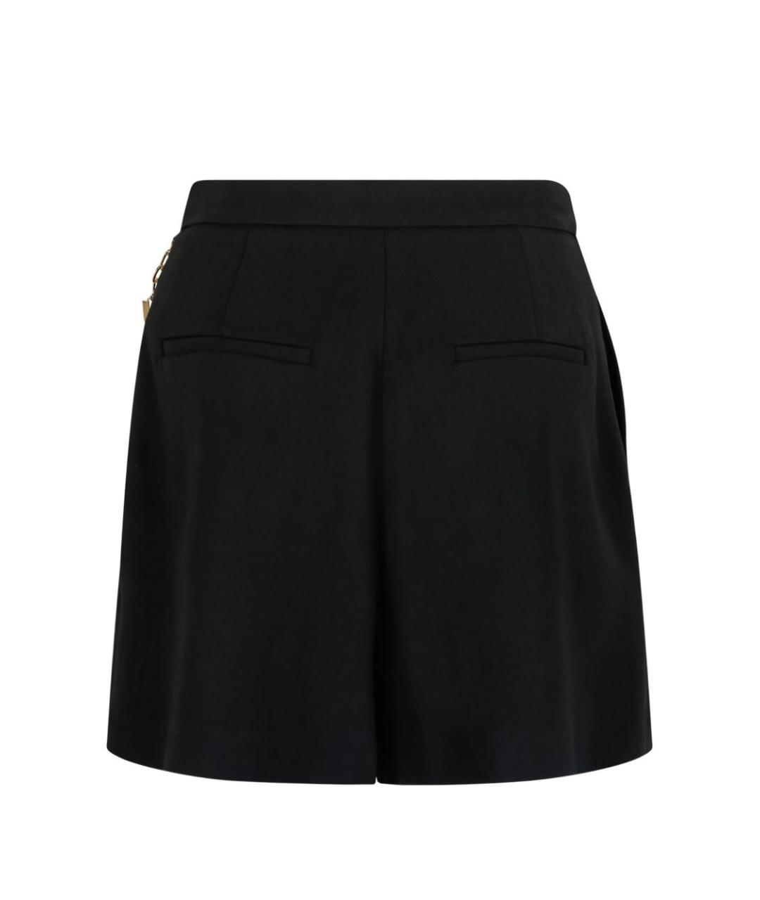 ELISABETTA FRANCHI Черные вискозные шорты, фото 2