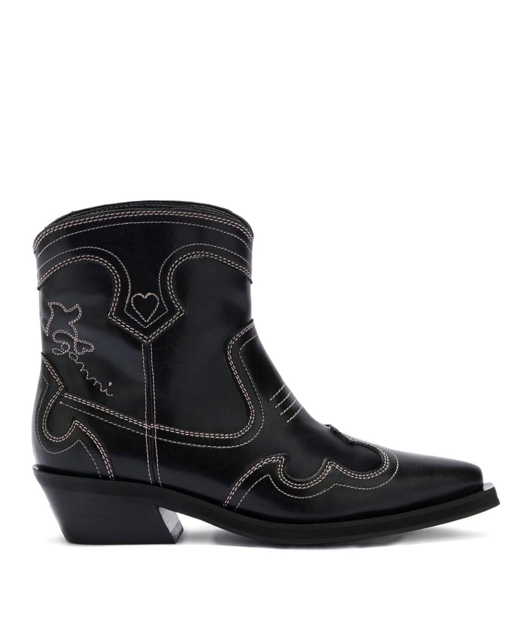 GANNI Черные сапоги, фото 1