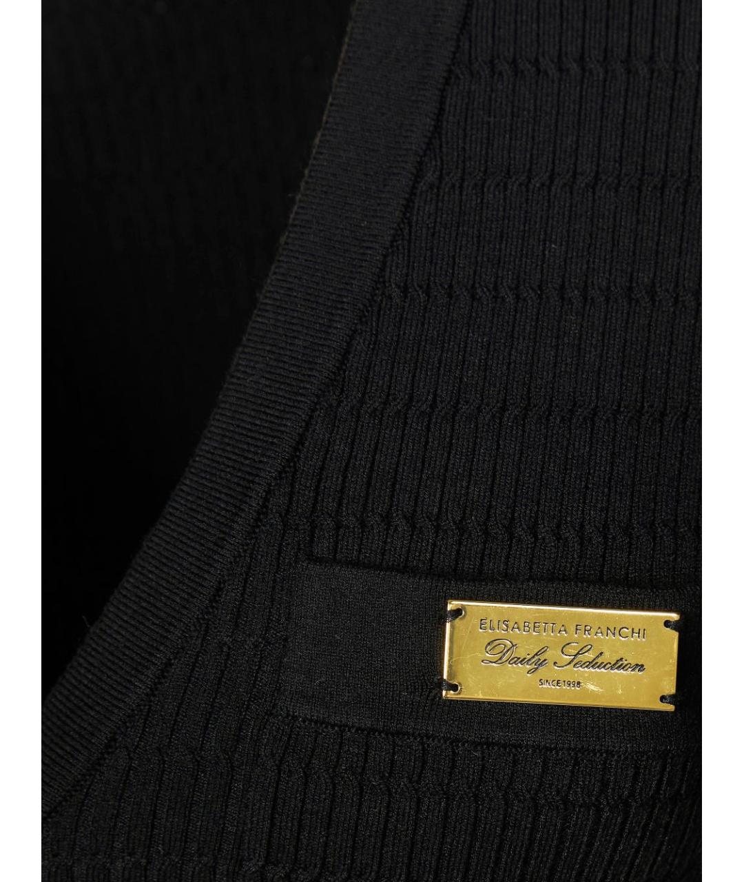 ELISABETTA FRANCHI Черное платье, фото 3