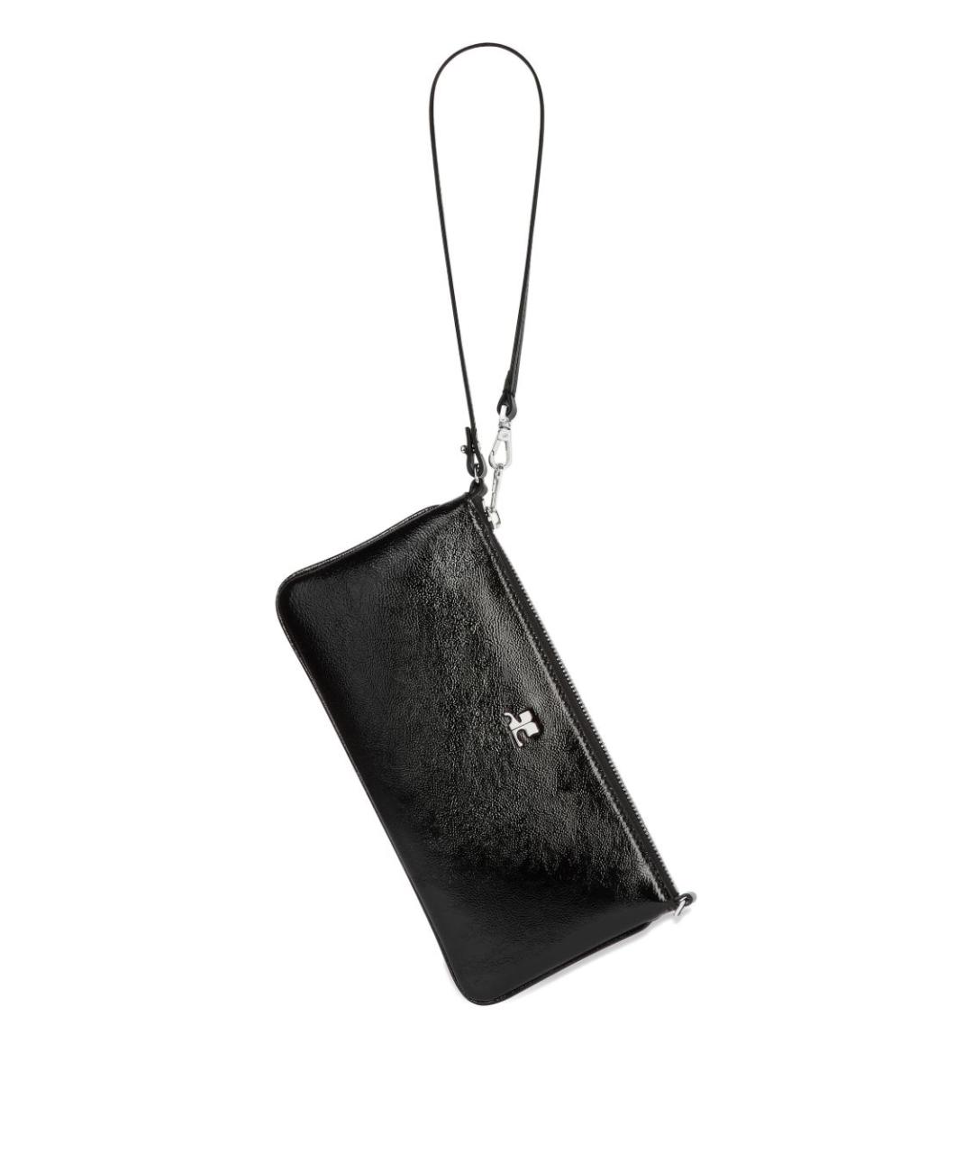 COURREGES Черная кожаная сумка через плечо, фото 2