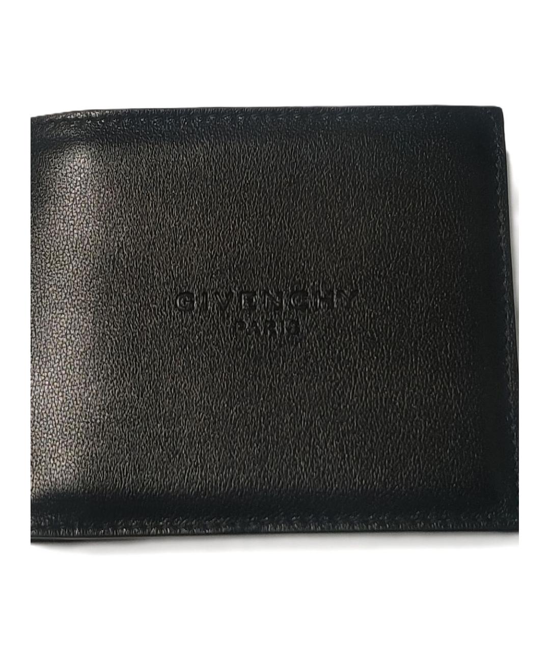 GIVENCHY Черный кожаный кошелек, фото 2