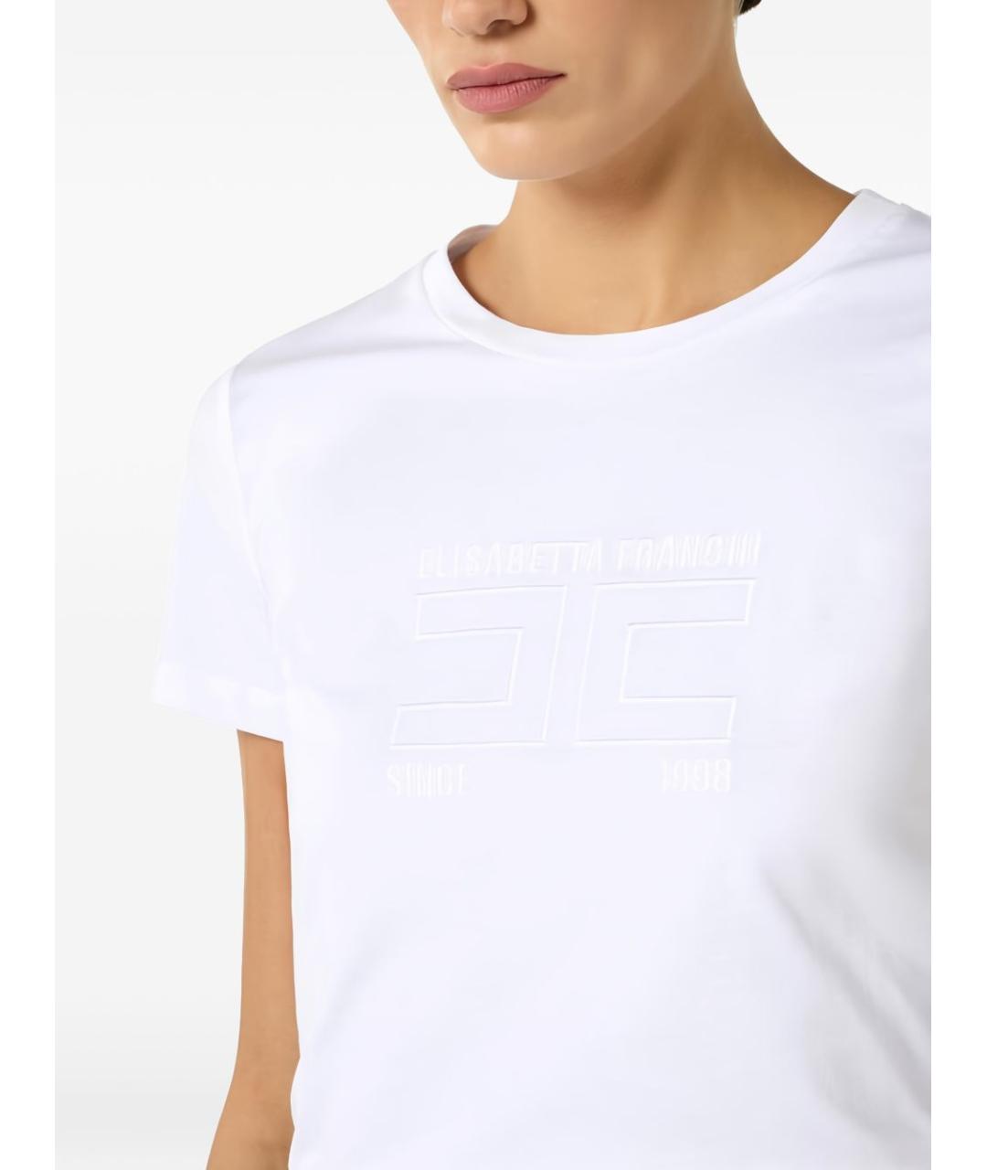 ELISABETTA FRANCHI Хлопковая футболка, фото 5