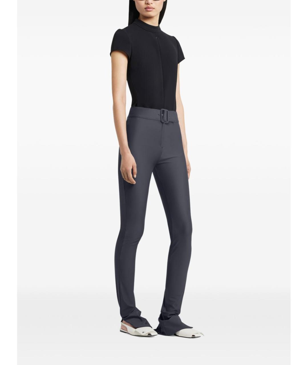 COURREGES Черная полиэстеровая футболка, фото 4