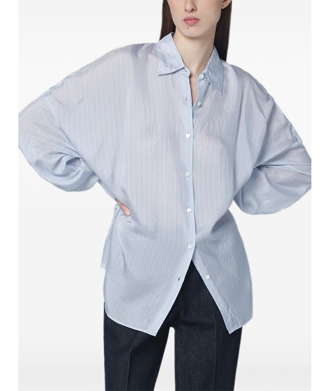 DRIES VAN NOTEN Голубая вискозная рубашка, фото 2