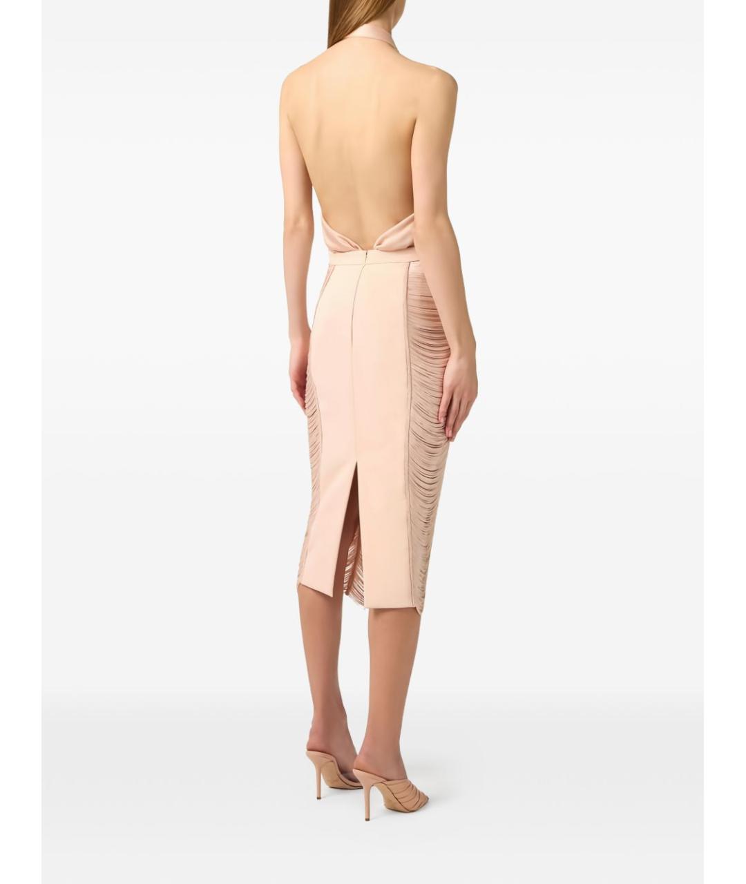 ELISABETTA FRANCHI Розовая вискозная блузы, фото 2