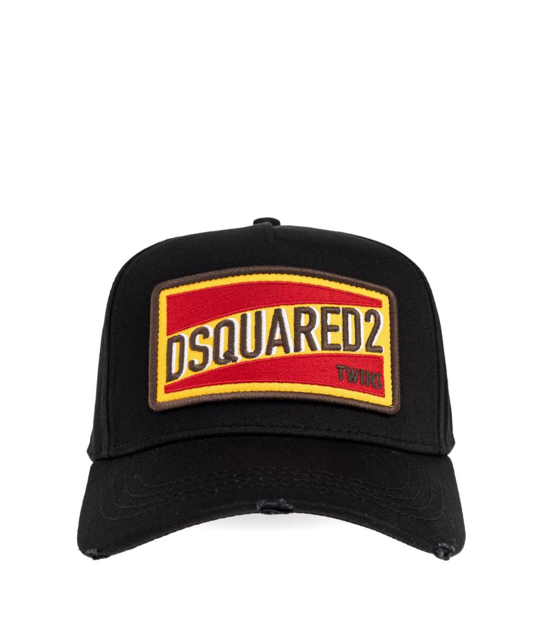 DSQUARED2 Черная хлопковая кепка/бейсболка, фото 1