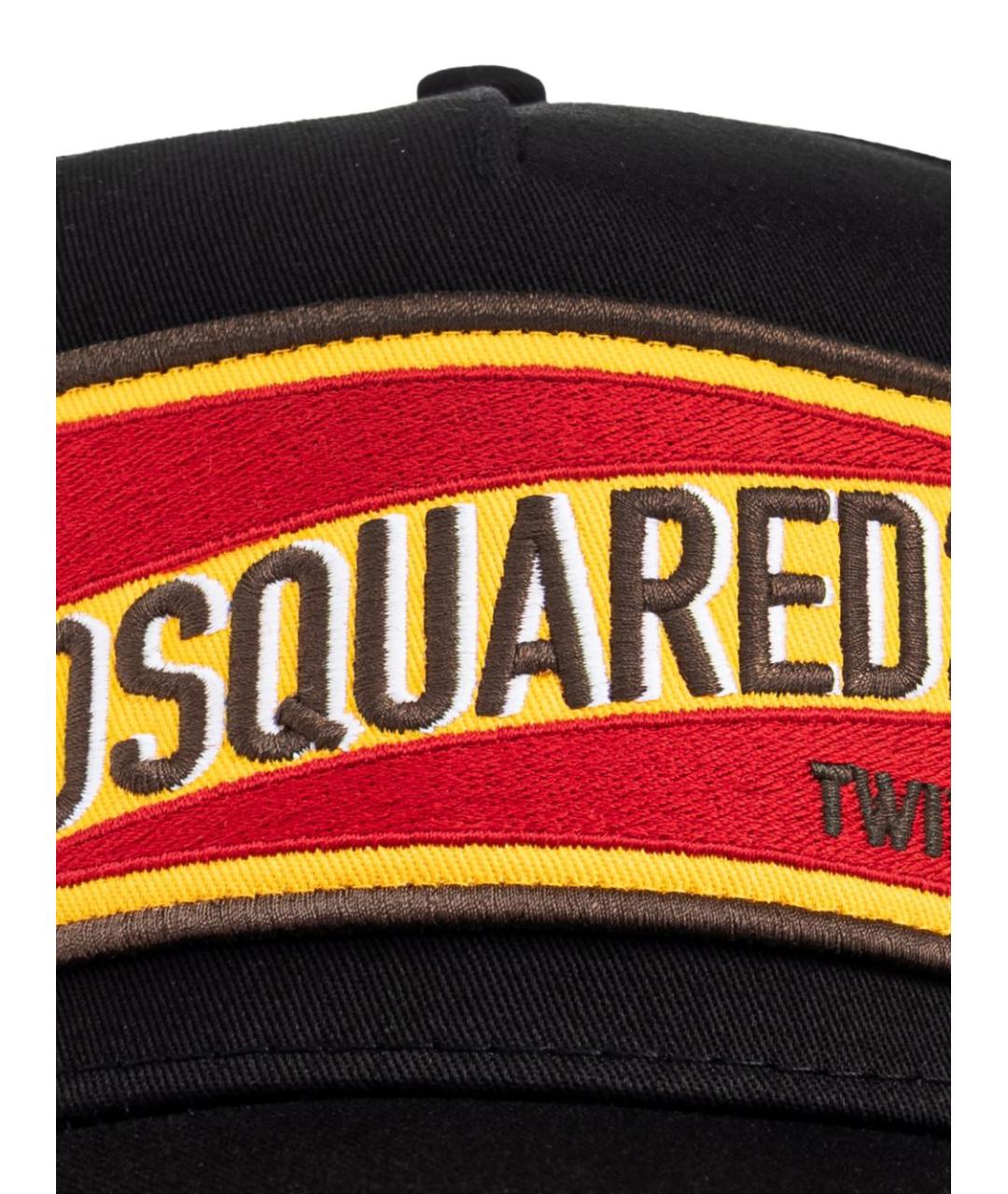 DSQUARED2 Черная хлопковая кепка/бейсболка, фото 2