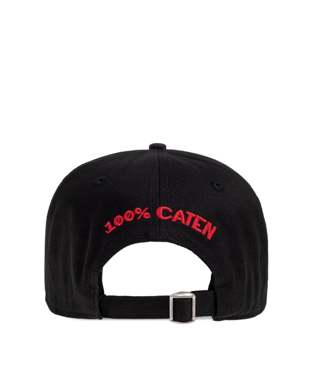 DSQUARED2 Черная хлопковая кепка/бейсболка, фото 3