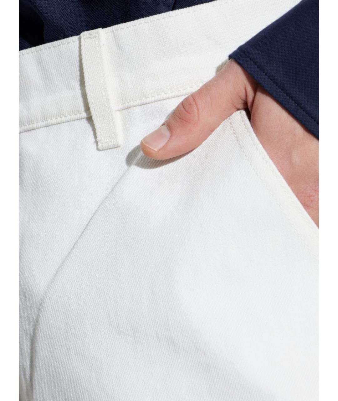 BALMAIN Белые хлопковые шорты, фото 2