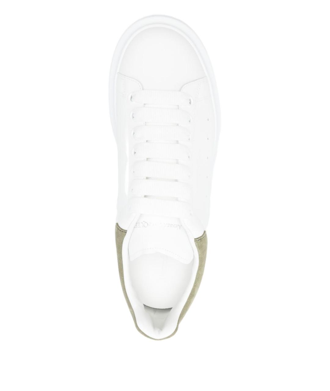 ALEXANDER MCQUEEN Белые кожаные низкие кроссовки / кеды, фото 2