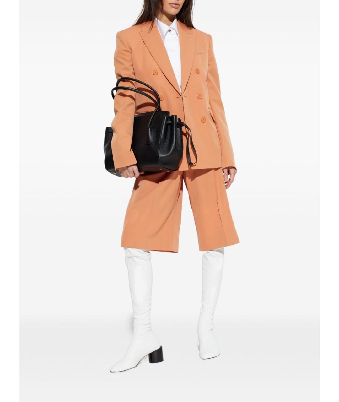 STELLA MCCARTNEY Оранжевое шерстяные шорты, фото 3