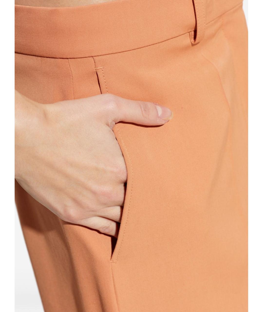 STELLA MCCARTNEY Оранжевое шерстяные шорты, фото 5